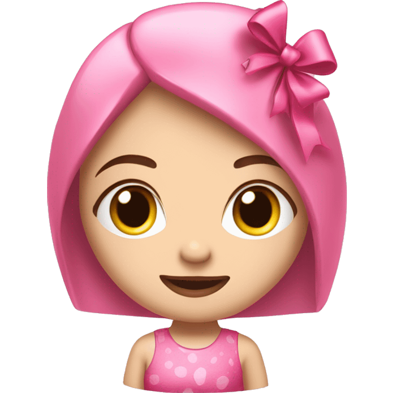 A pink coquette ￼gift box emoji