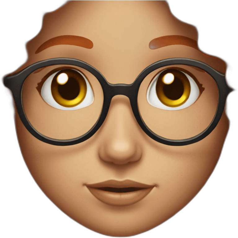 curly redhead glasses girl emoji