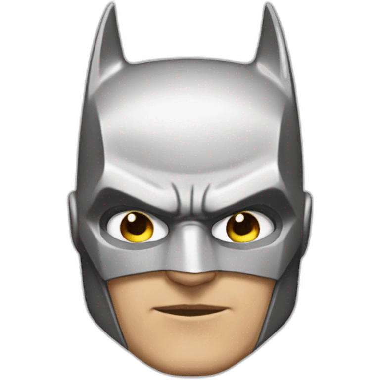 White Batman emoji