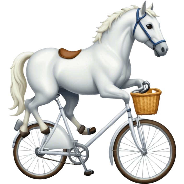 bike+ white horse emoji