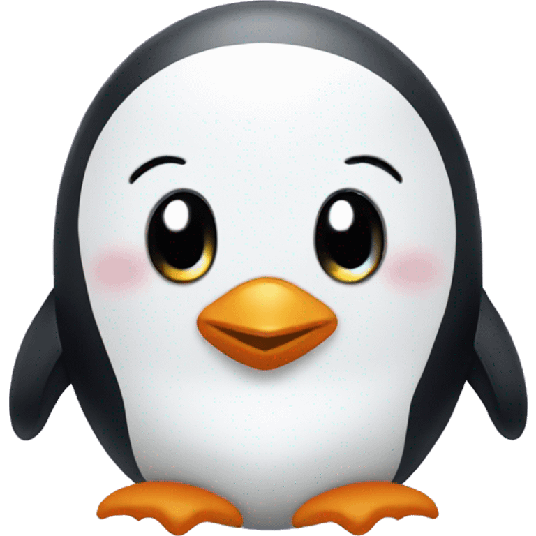 Asthetic cute penguin emoji