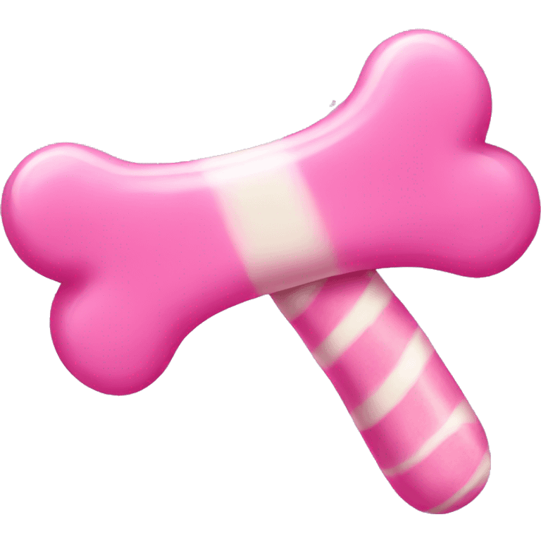 pink candy bone emoji