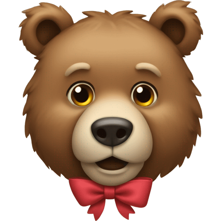 bear with a bow  emoji