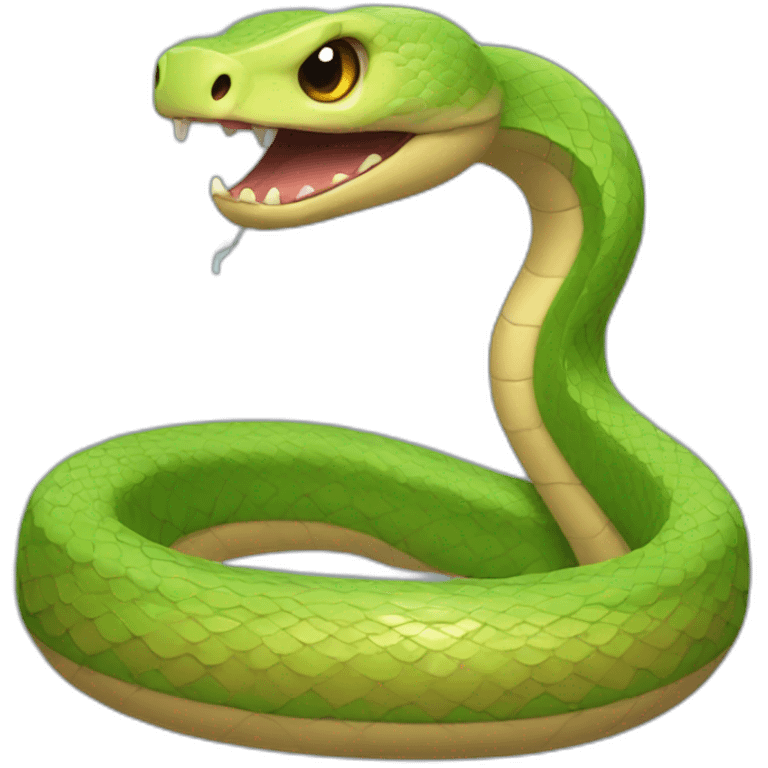 dangerous but cute snake emoji