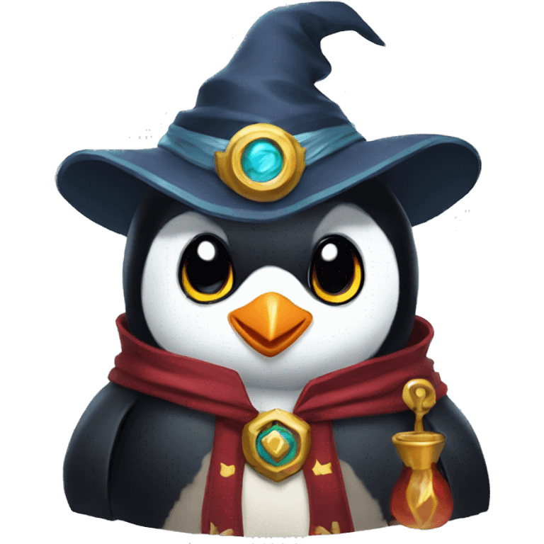 penguin mage cute little emoji