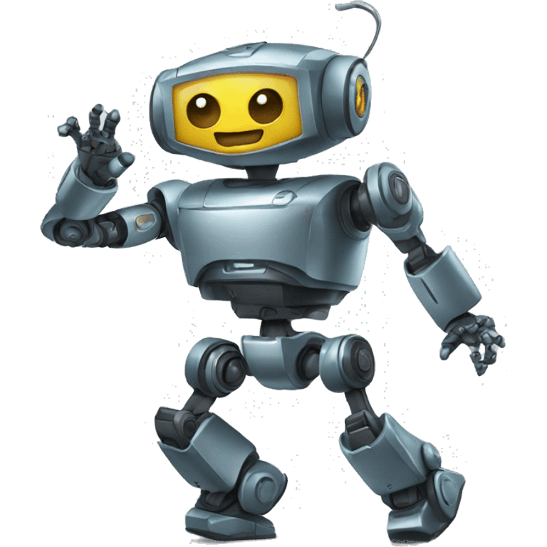 robot bailando emoji