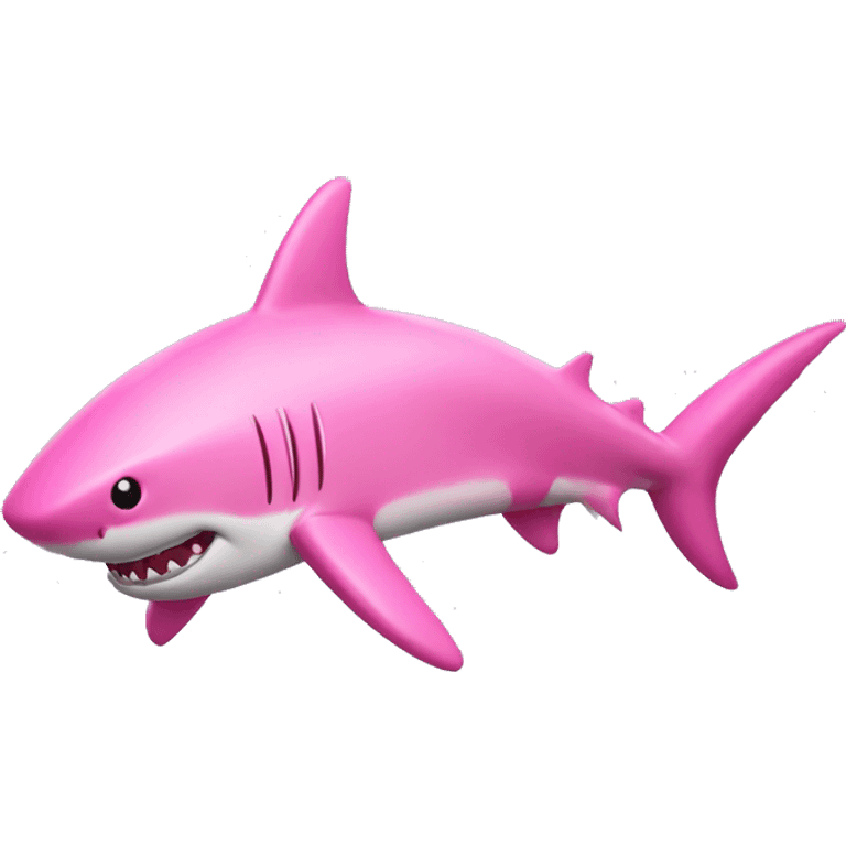 Pink shark  emoji