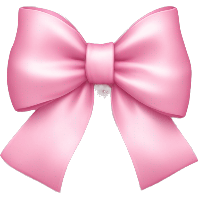 light pink bow on light pink bow emoji