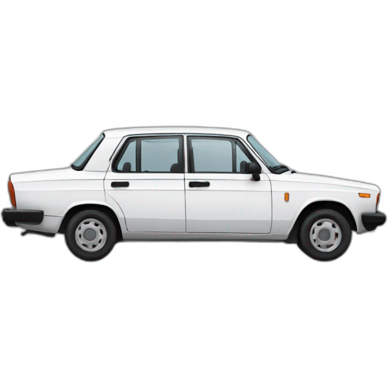 White lada 2106 emoji