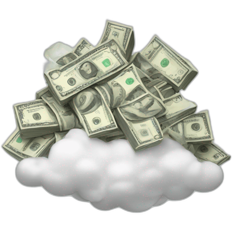 the money cloud emoji