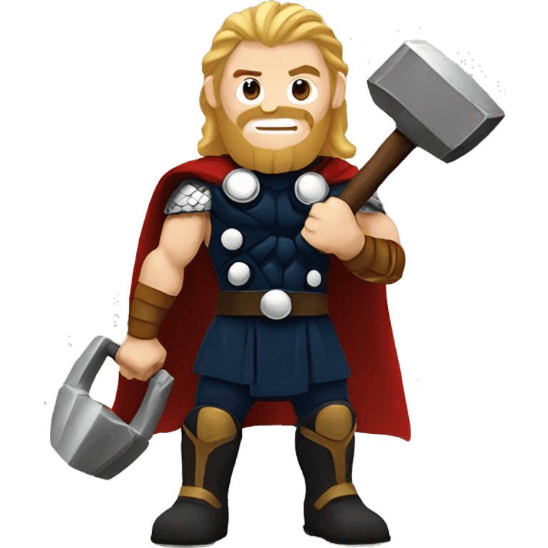 Thor holding a hammer emoji