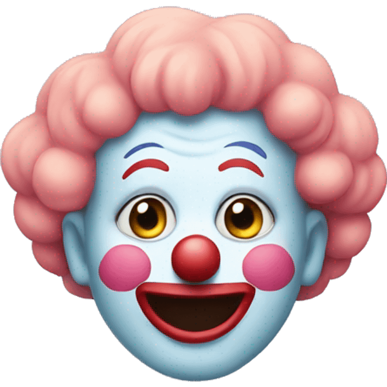 Pastel clown emoji