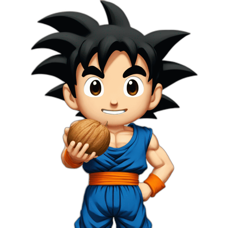 goku holding nuts emoji