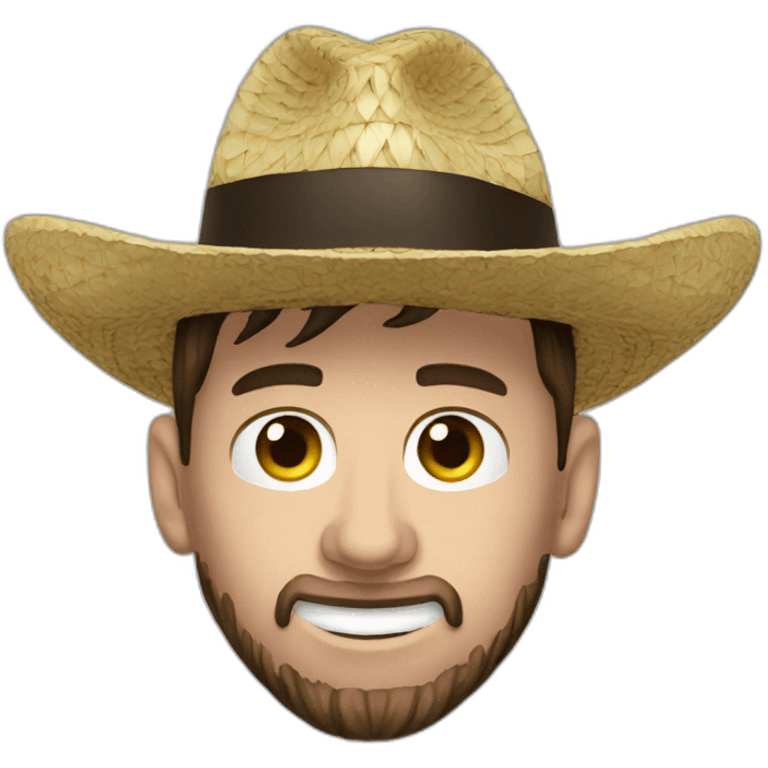 Messi con sombrero emoji