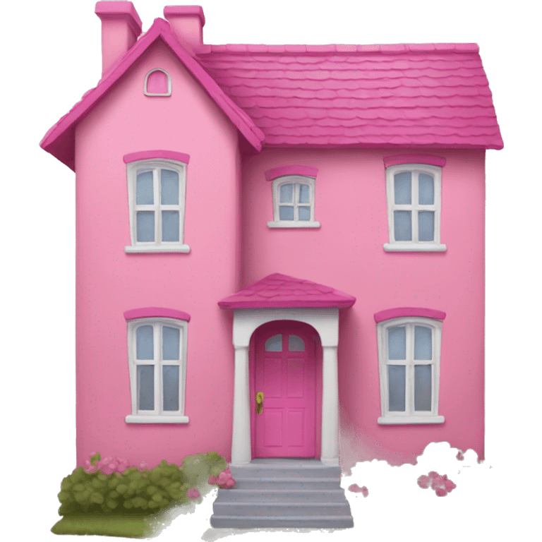 pink house emoji