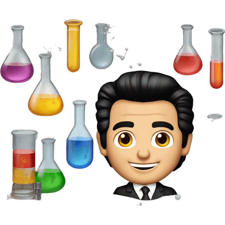 Wayne Newton with a chemistry set emoji