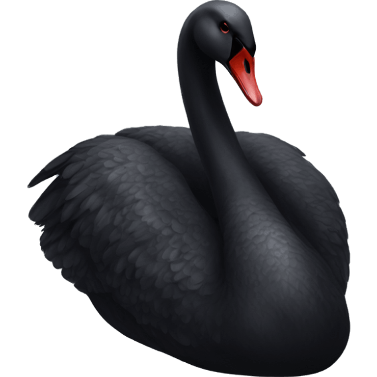 Black swan emoji