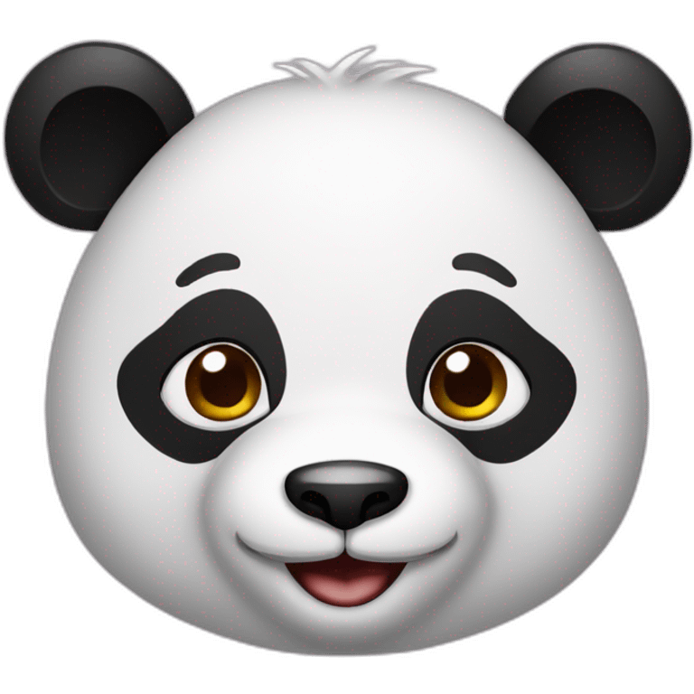 Panda avec coiffure alsacienne emoji