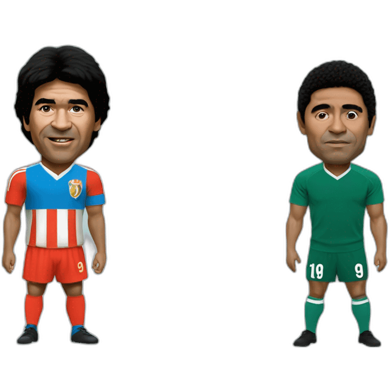 Pele vs maradona emoji