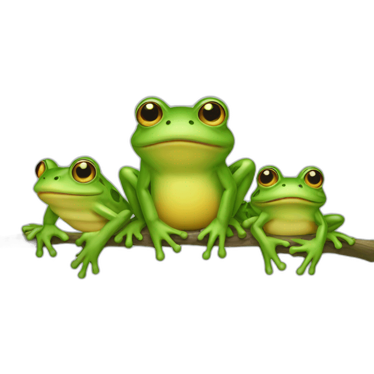 three frogs designers emoji