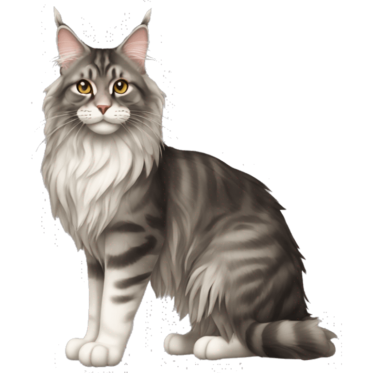 Maine Coon Cat Full Body emoji