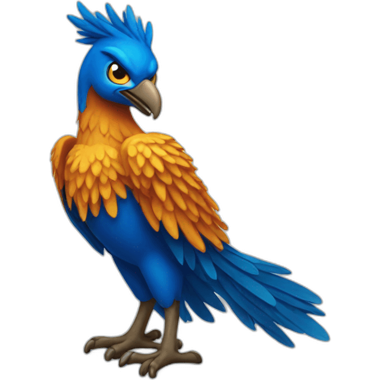 Blue phoenix emoji