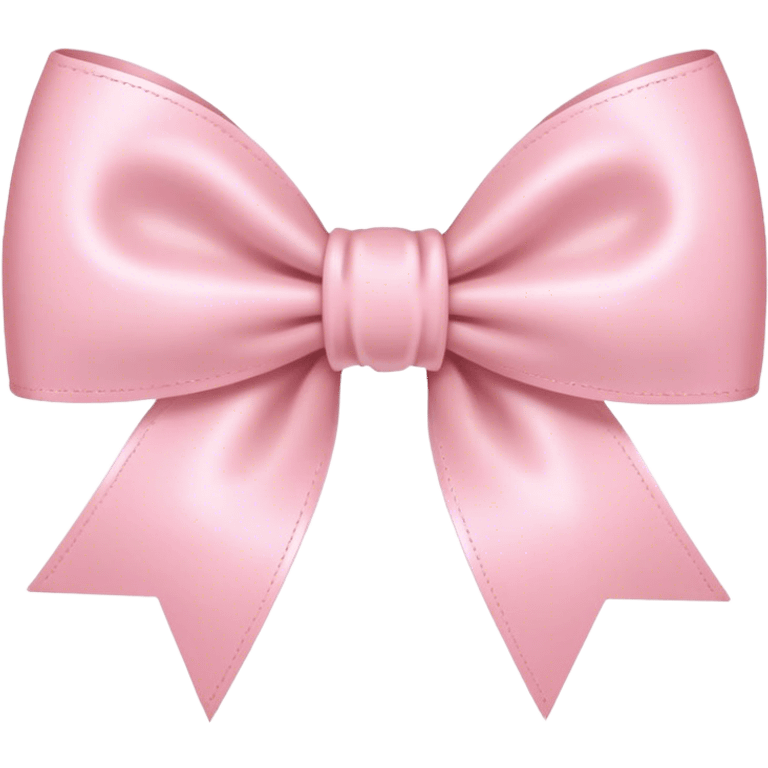 light pink bow on light pink bow emoji