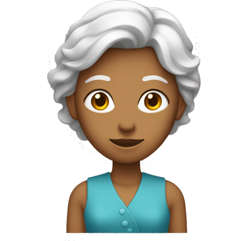 Un femme qui font ausoleil  emoji