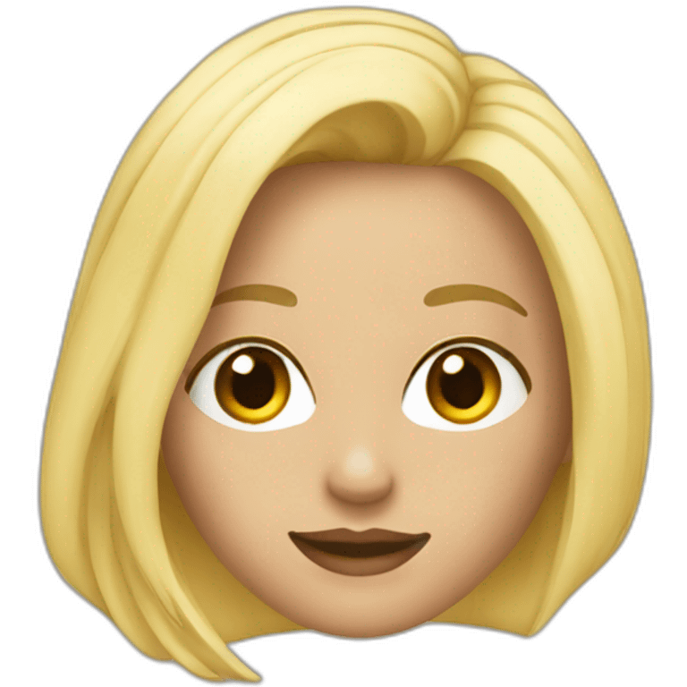 Barbara Linhares Ferreira blond emoji