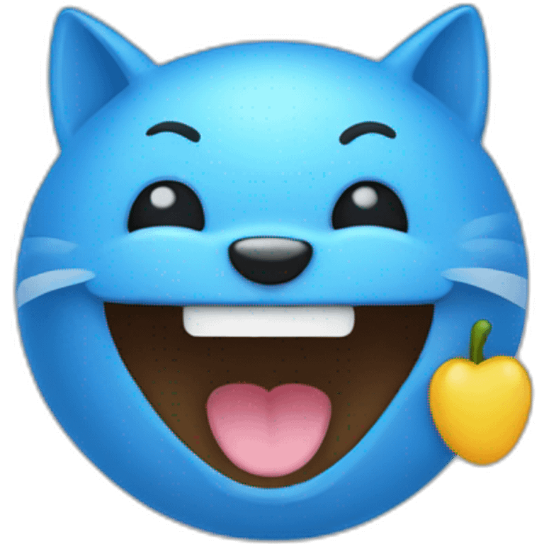 Blue emoji joogi mewing emoji