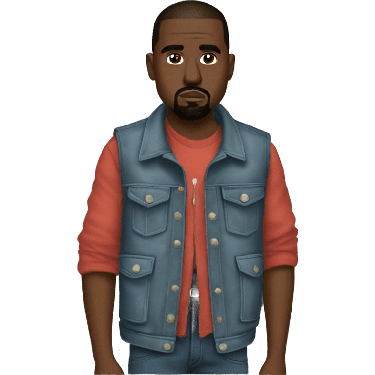 Vest Jacket kanye west donda emoji