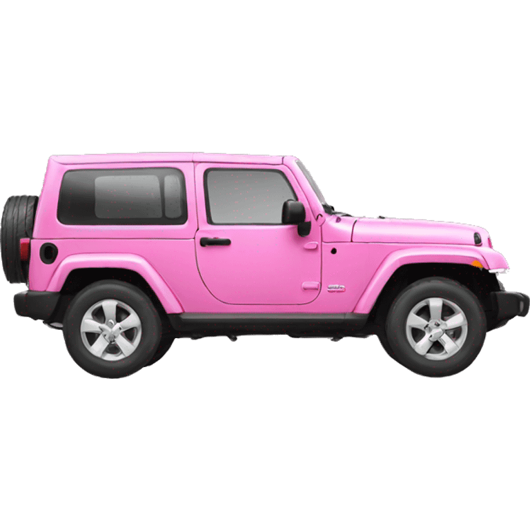 Pink modern jeep emoji