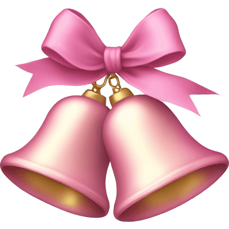 Light pink Christmas bells emoji