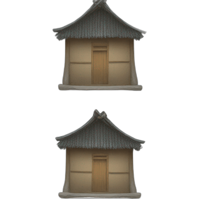 Chinese village hut emoji