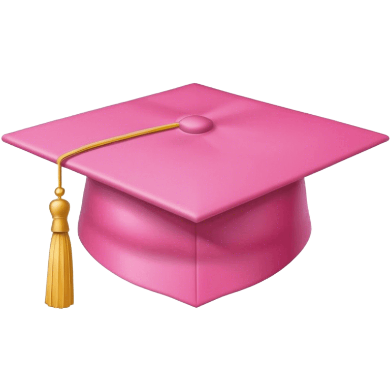 Pink graduation cap  emoji