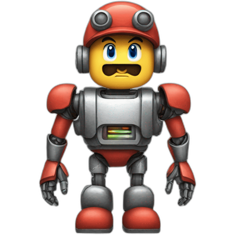 Robot super mario emoji