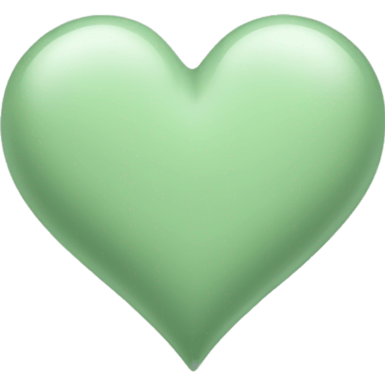 light sage green heart emoji