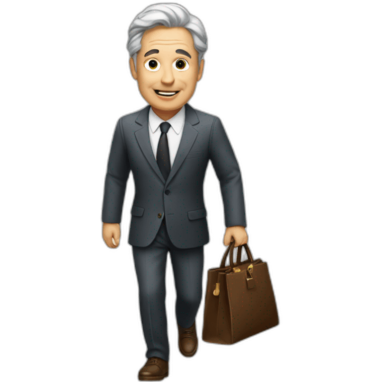 A billionaire man wandering emoji