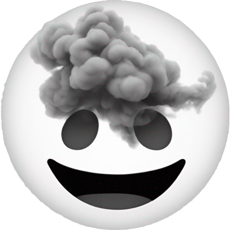 Round circle of smoke emoji