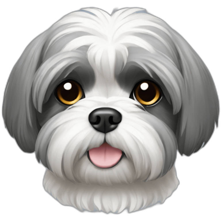 shih tzu grey emoji