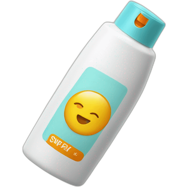 Sunscreen bottle emoji