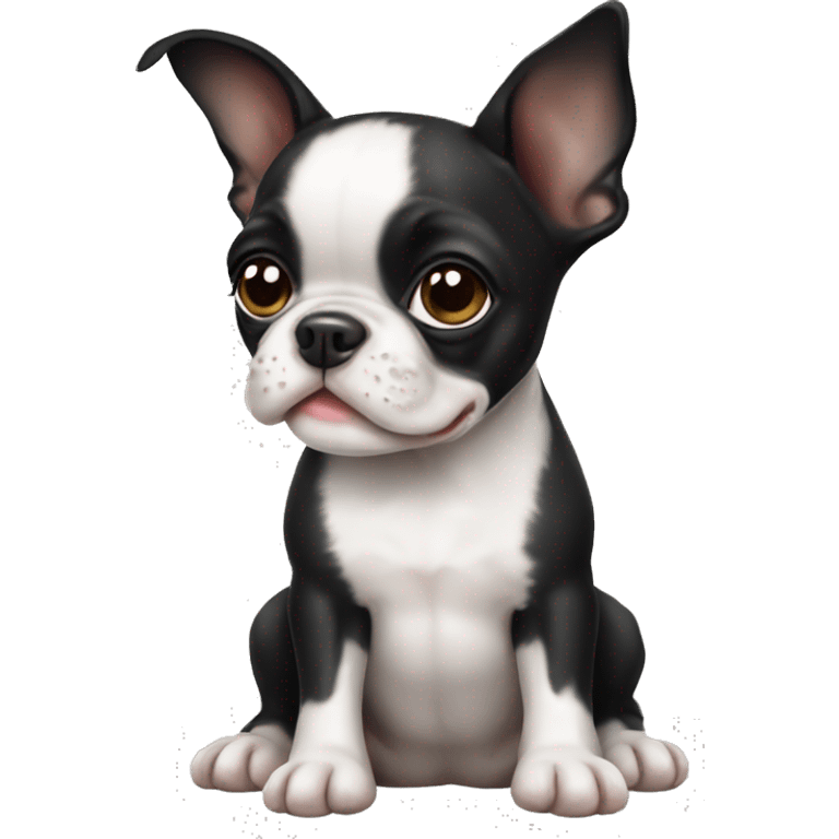 Boston terrier puppy emoji