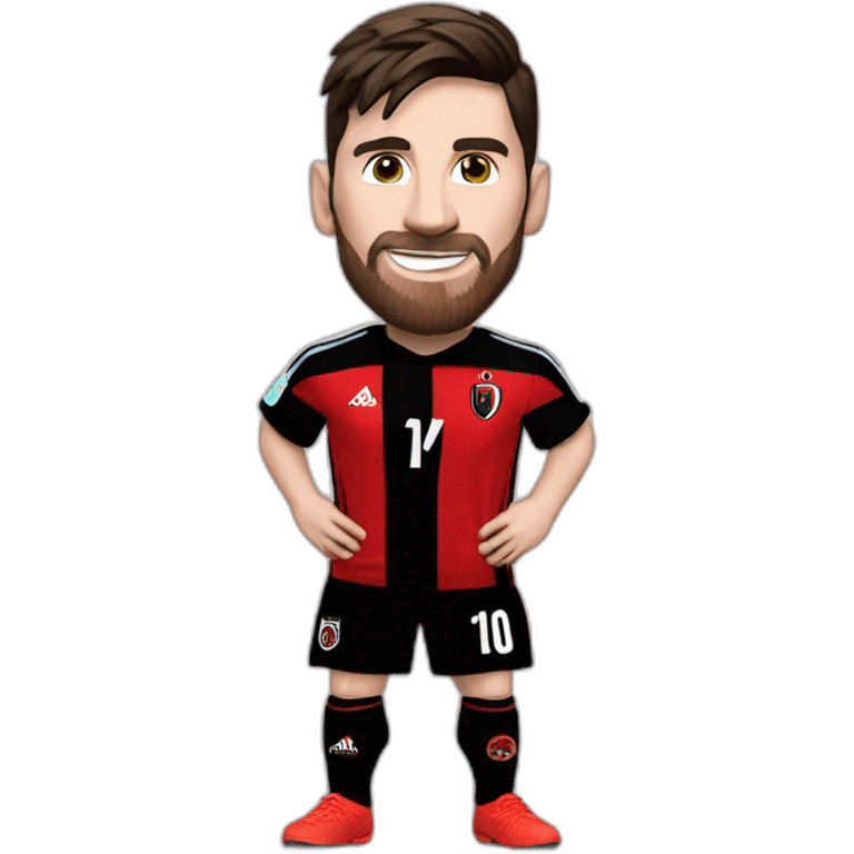 Leonel messi con la camiseta de newells emoji