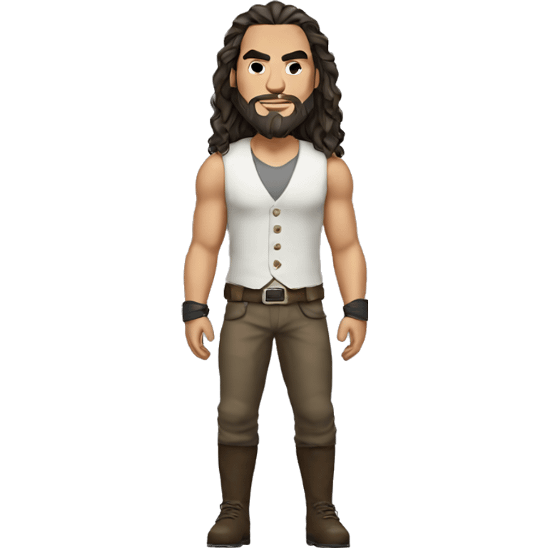 realistic jason momoa wearing vest emoji