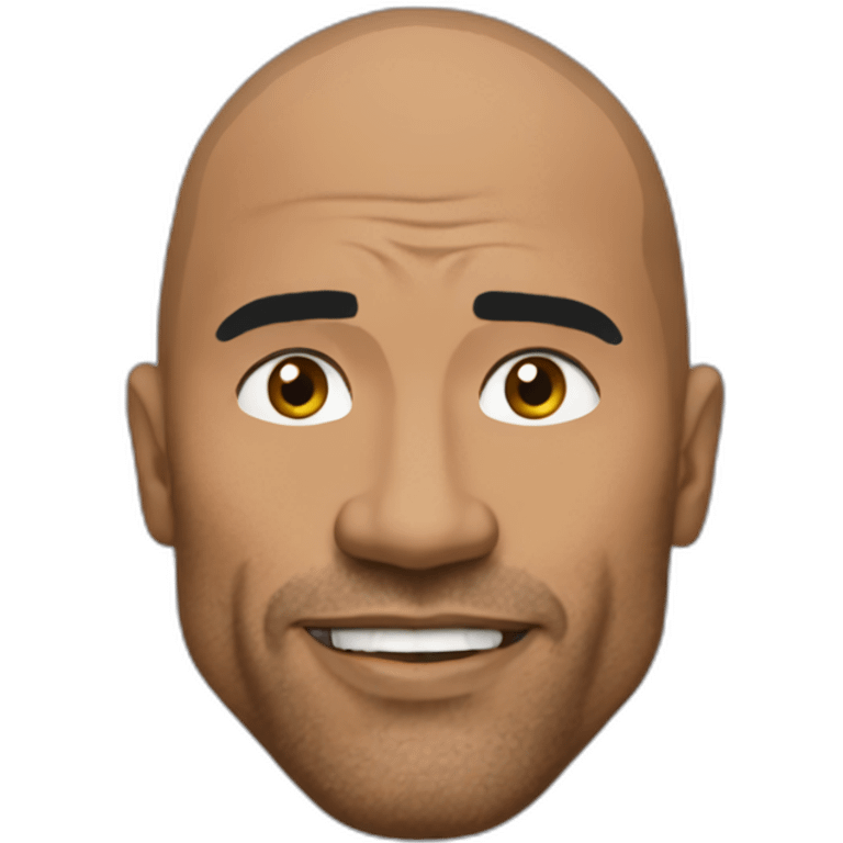 The rock qui lève un sourcil emoji