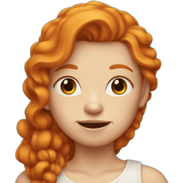 ugly ginger girl emoji