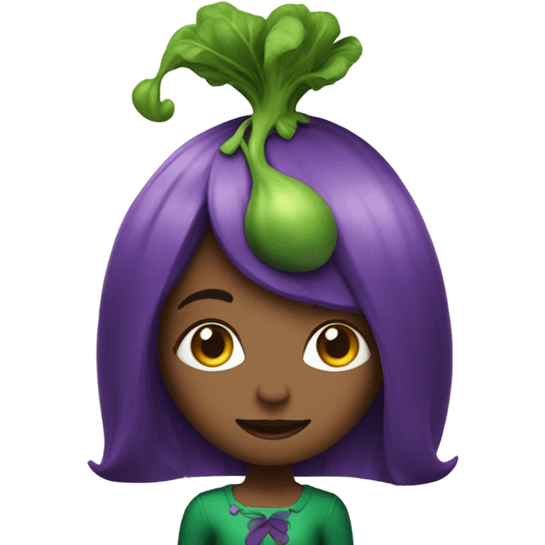 eggplant girl emoji