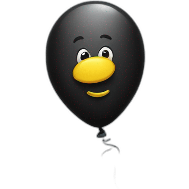 Black balloon  emoji