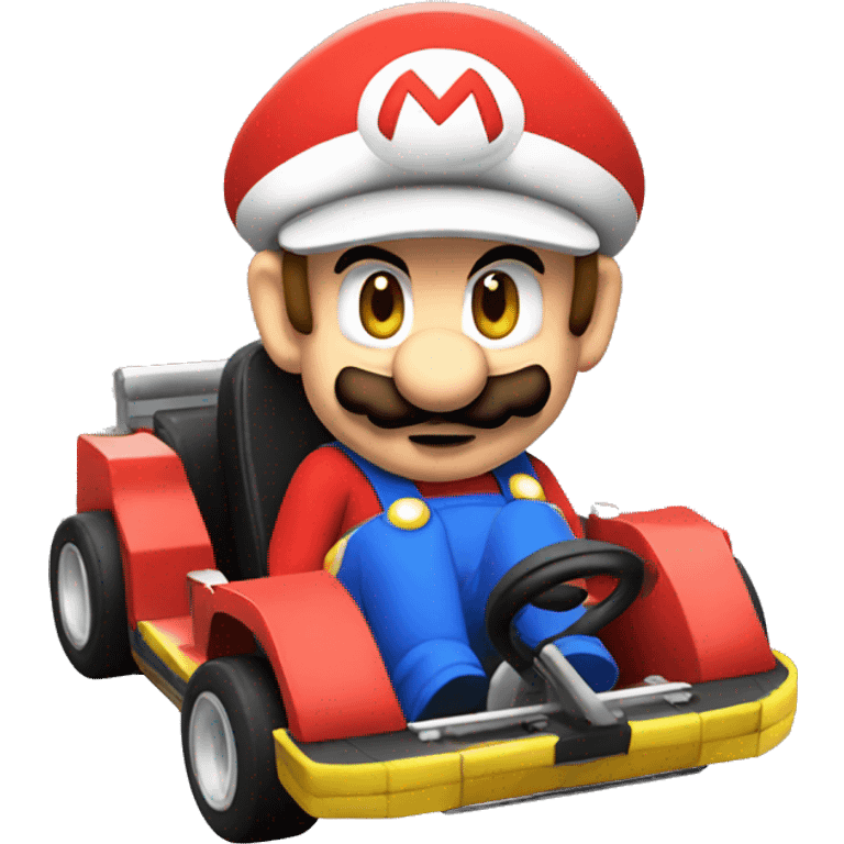 Mario in a kart emoji