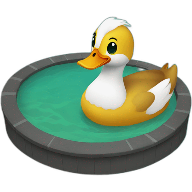 ducks in a pool emoji